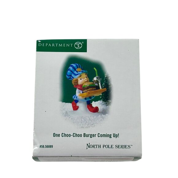 Department 56 North Pole - One Choo-Choo Burger Coming Up - Vintage - Picture 6 of 9
